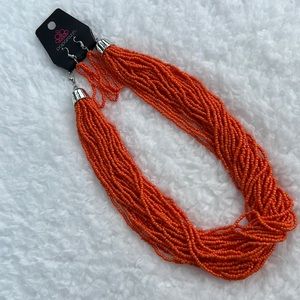 Paparazzi Seedbead Necklace, earrings, and bracelet Set